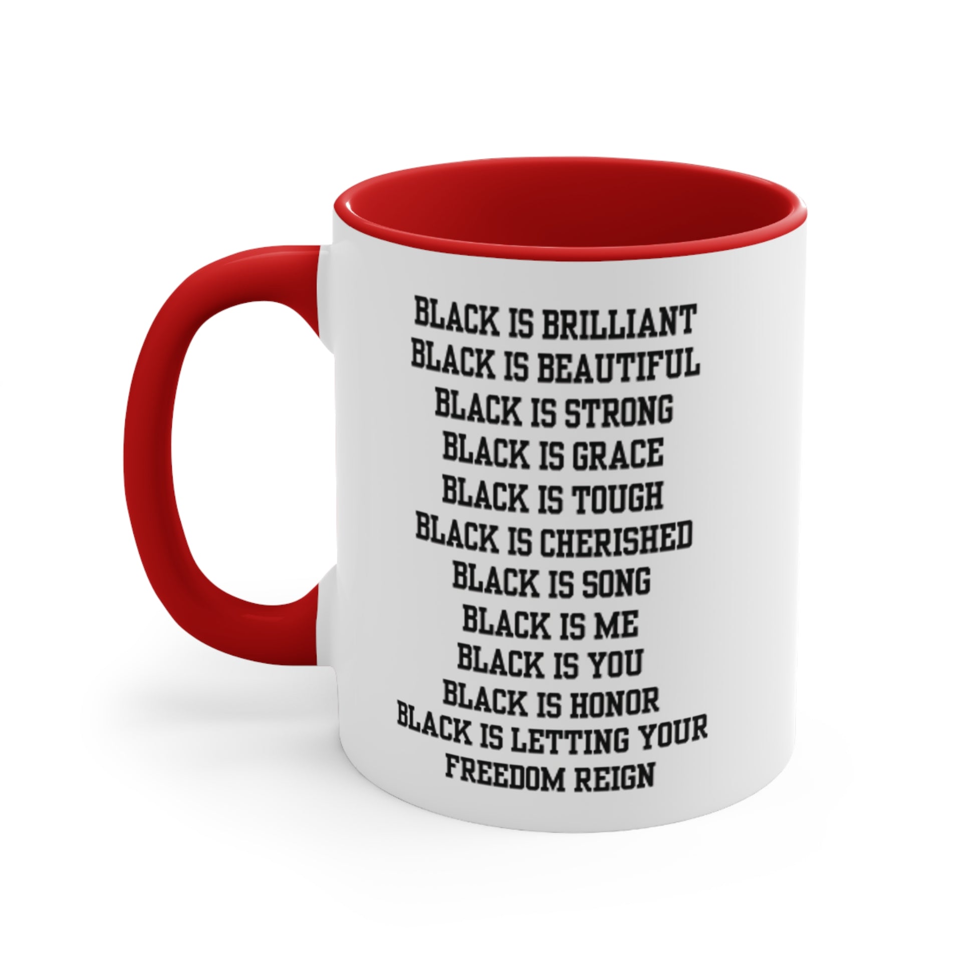 Black is Beautiful Mens Accent Coffee Mug, 11oz1