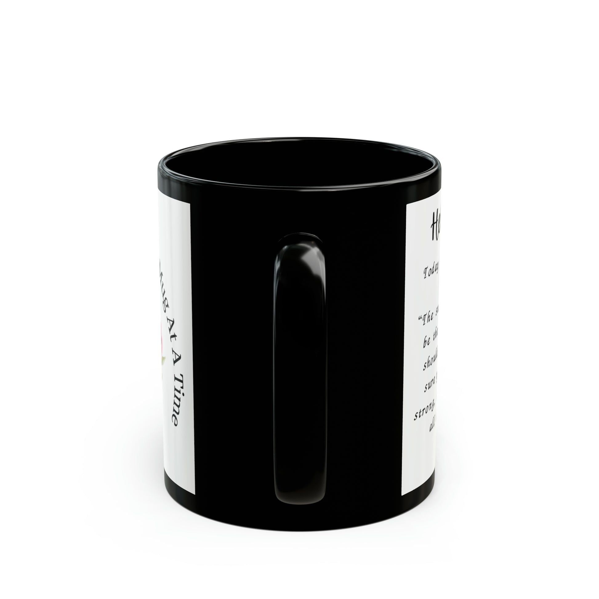 Elegant Hello Beautiful Design 19 Black Mug 11oz for Home & Office1