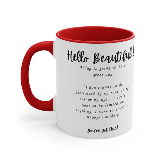 Hello Beautiful Design 15 Accent Coffee Mug, 11oz0