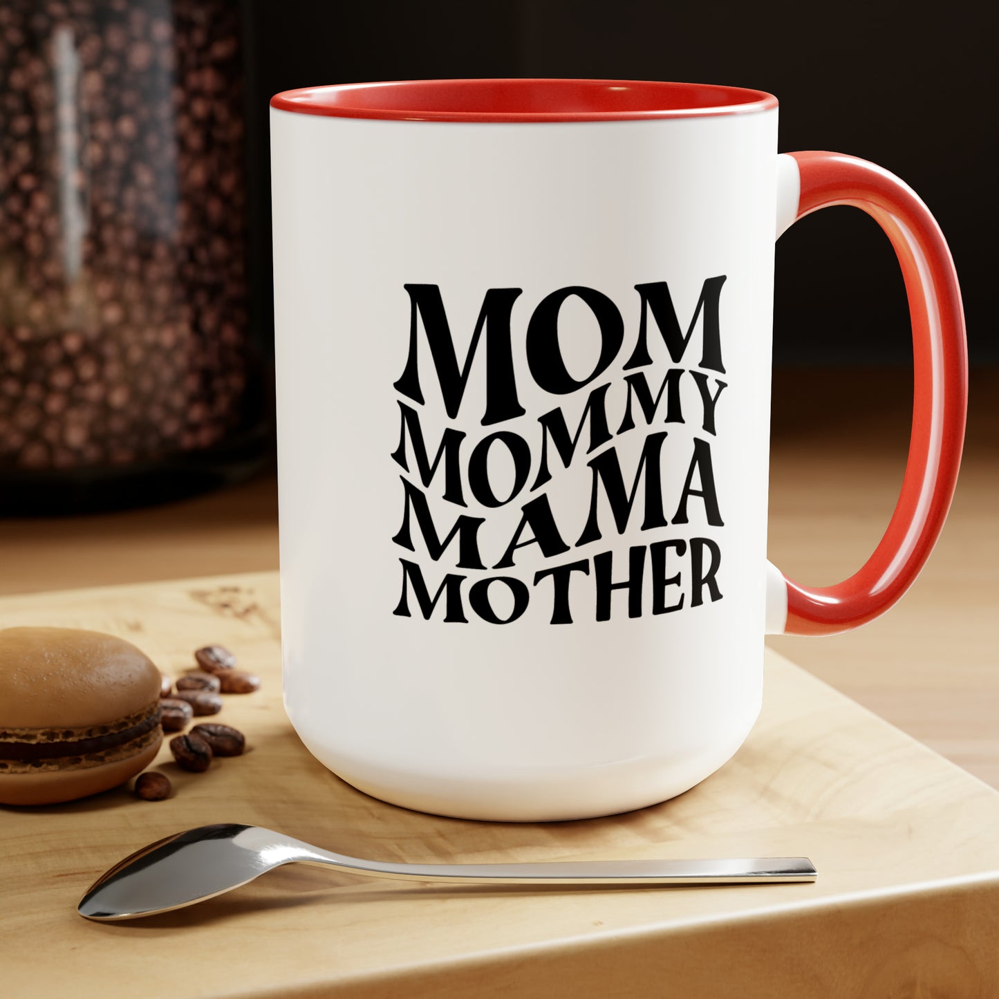 15oz Two-Tone Ceramic Mom Mug - Perfect Gift for Mothers3