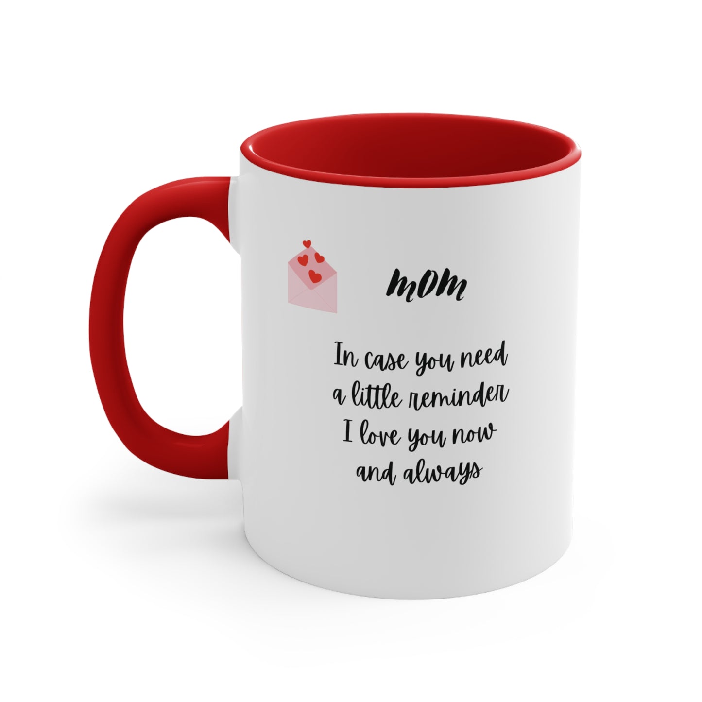 MOM XOXO 11oz ceramic accent coffee mug perfect for Mother's Day gift2