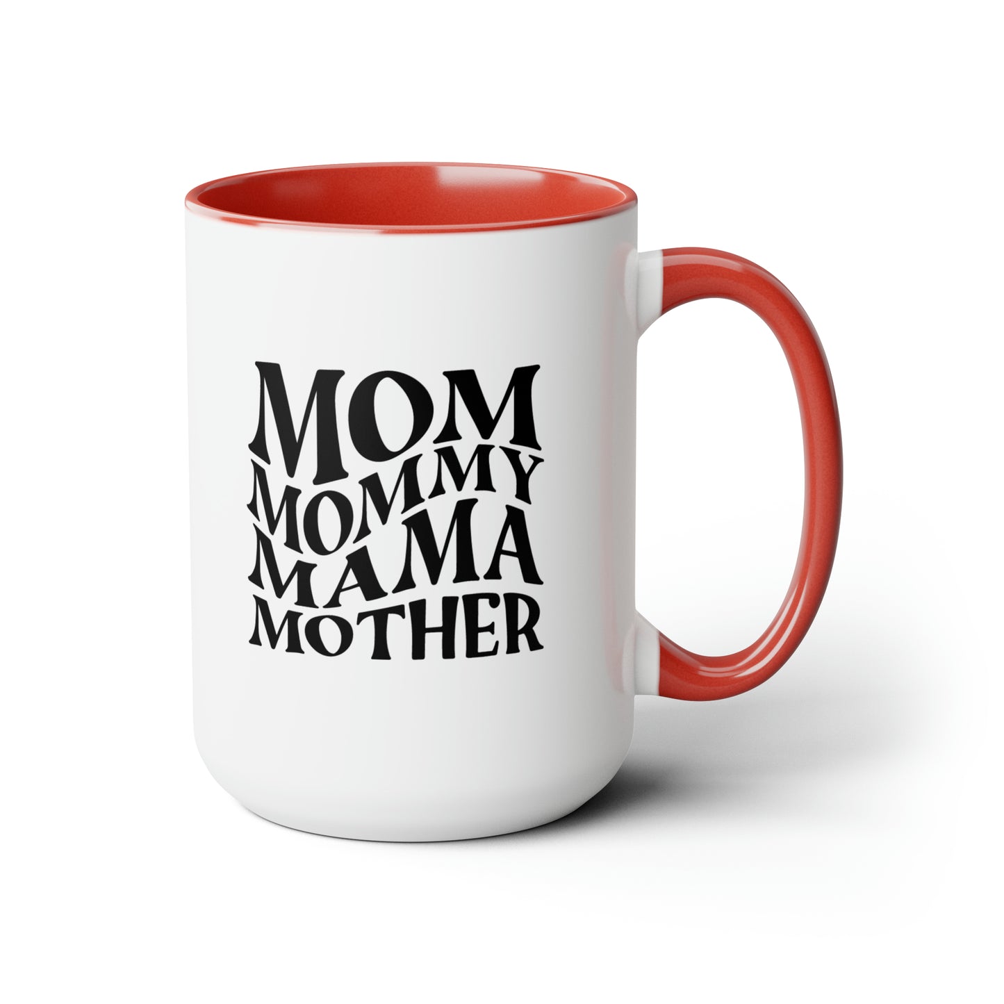 15oz Two-Tone Ceramic Mom Mug - Perfect Gift for Mothers2