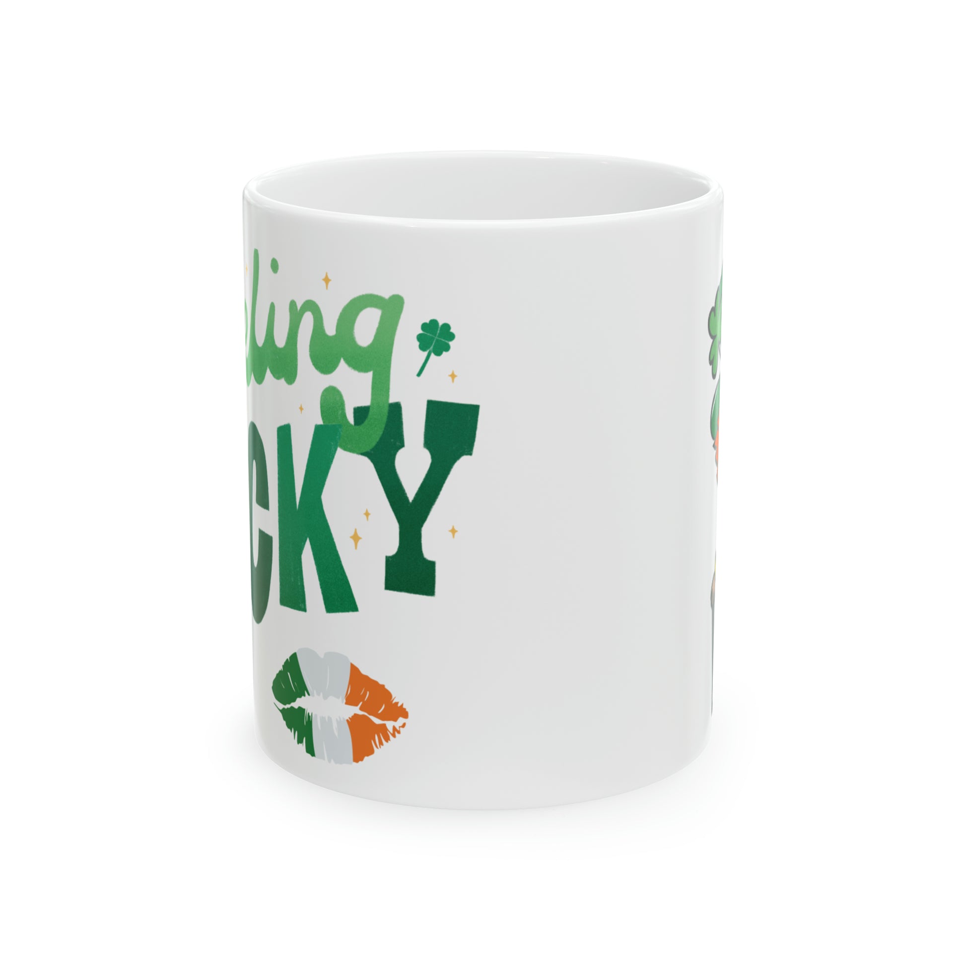 Feeling Lucky Ceramic Mug, 11oz for coffee and tea2