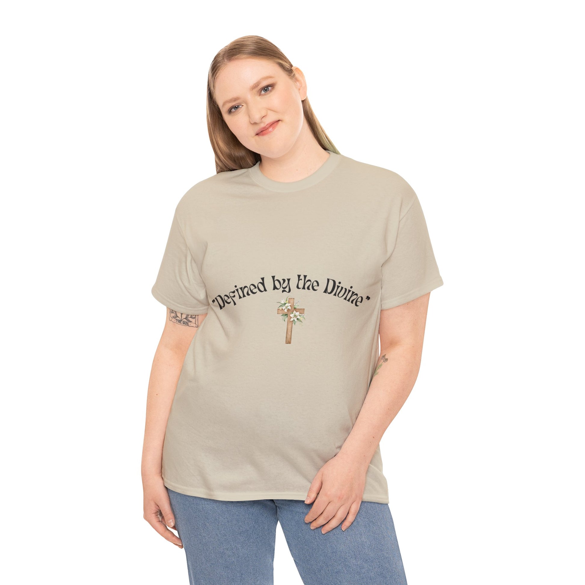 Defined by the Divine Unisex Heavy Cotton Tee3