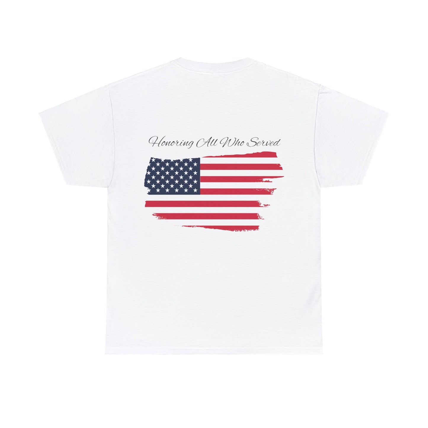 Patriotic Eagle Heavy Cotton Tee - Honoring our Soldiers T-Shirt6