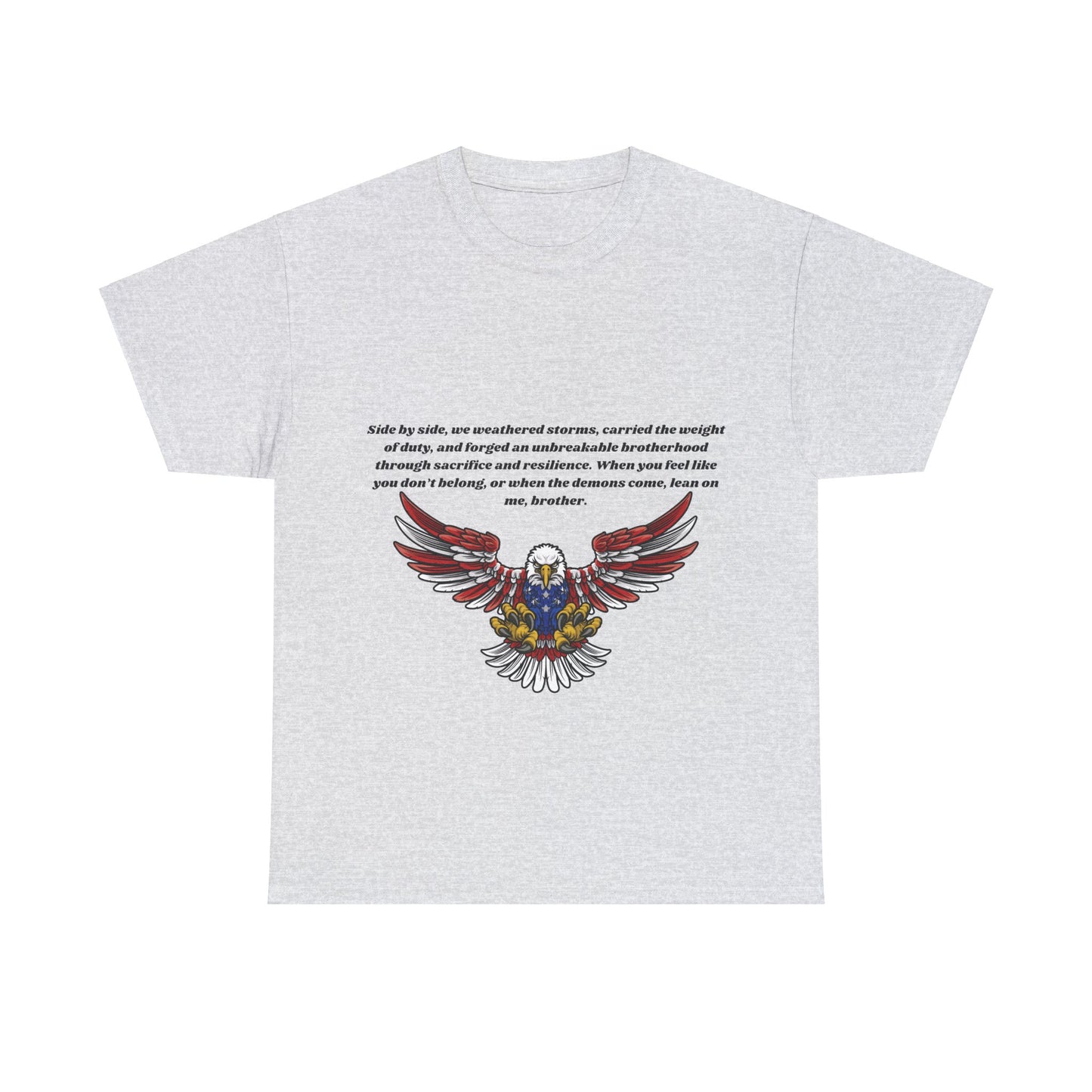 Patriotic Eagle Heavy Cotton Tee - Honoring our Soldiers T-Shirt13