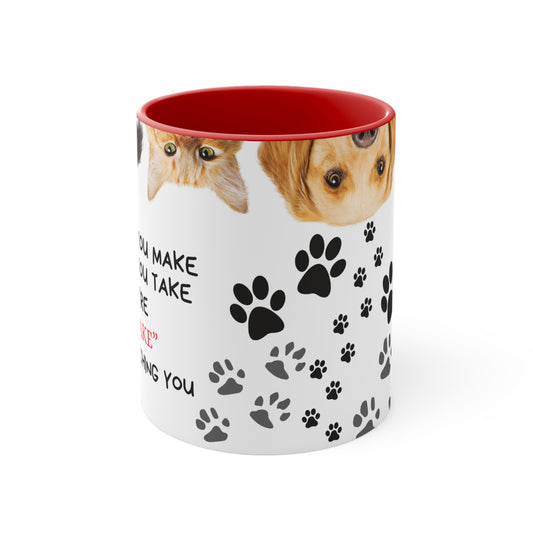 Cat & Dog Lovers 11oz Ceramic Coffee Mug Pet-Themed Kitchenware0