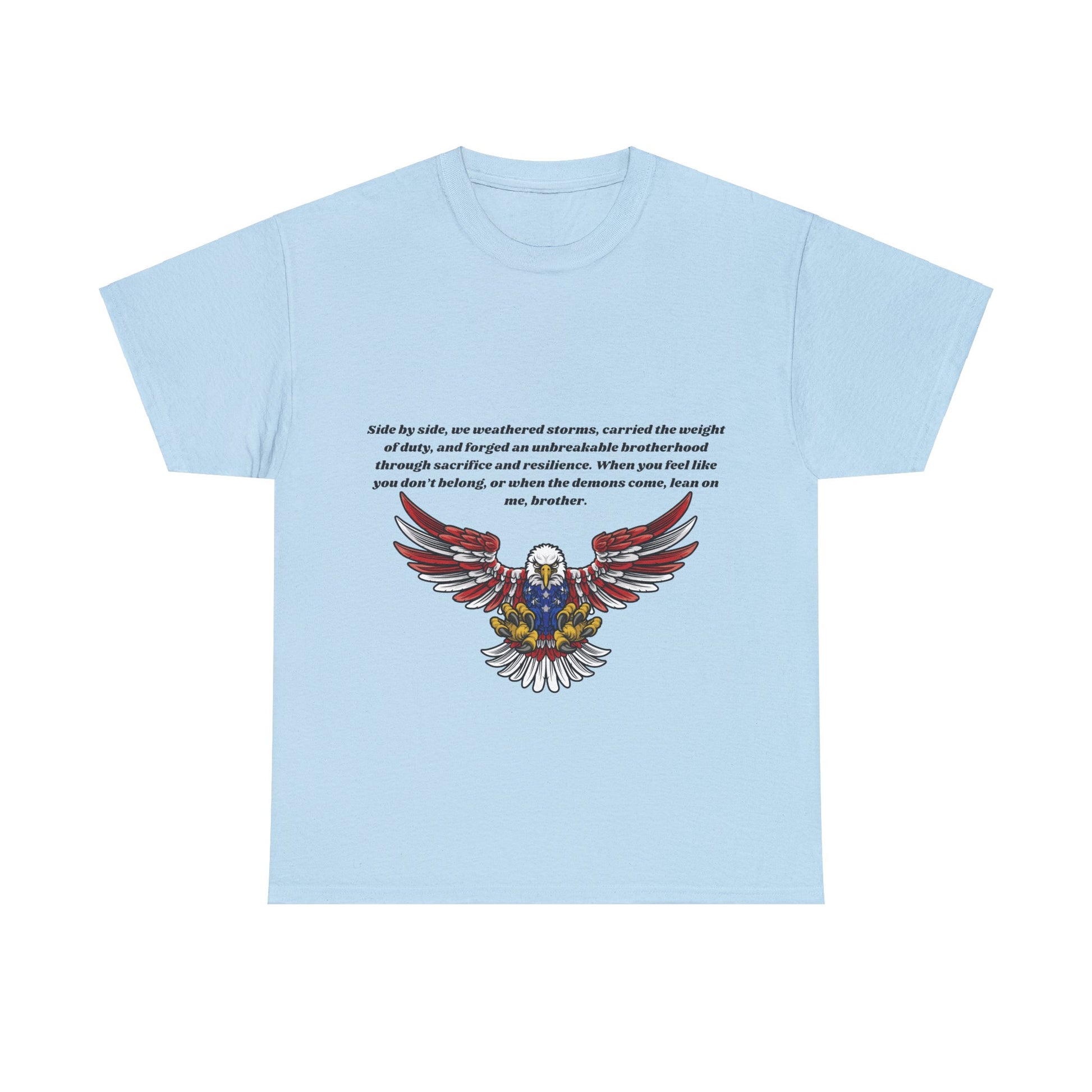 Patriotic Eagle Heavy Cotton Tee - Honoring our Soldiers T-Shirt19