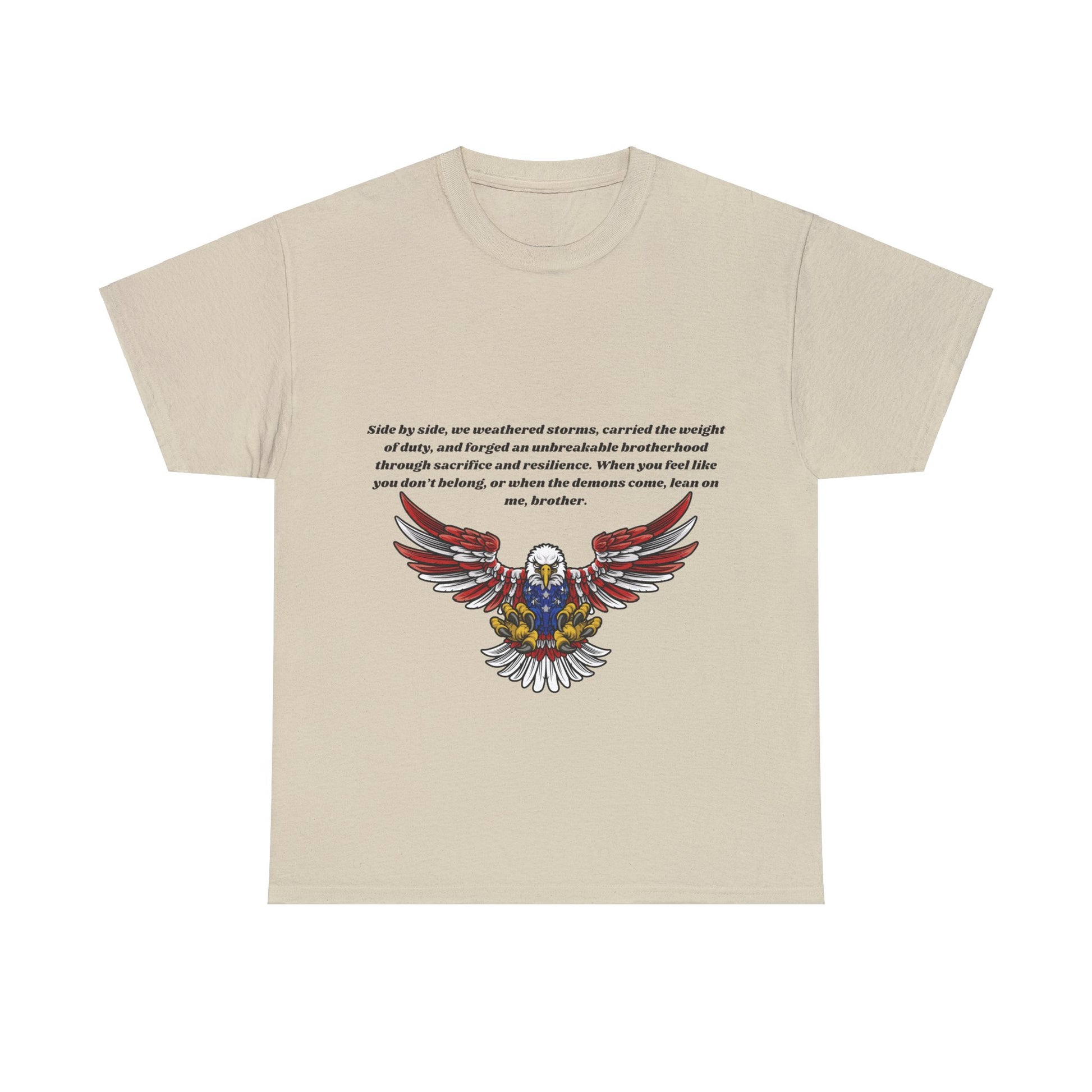 Patriotic Eagle Heavy Cotton Tee - Honoring our Soldiers T-Shirt15