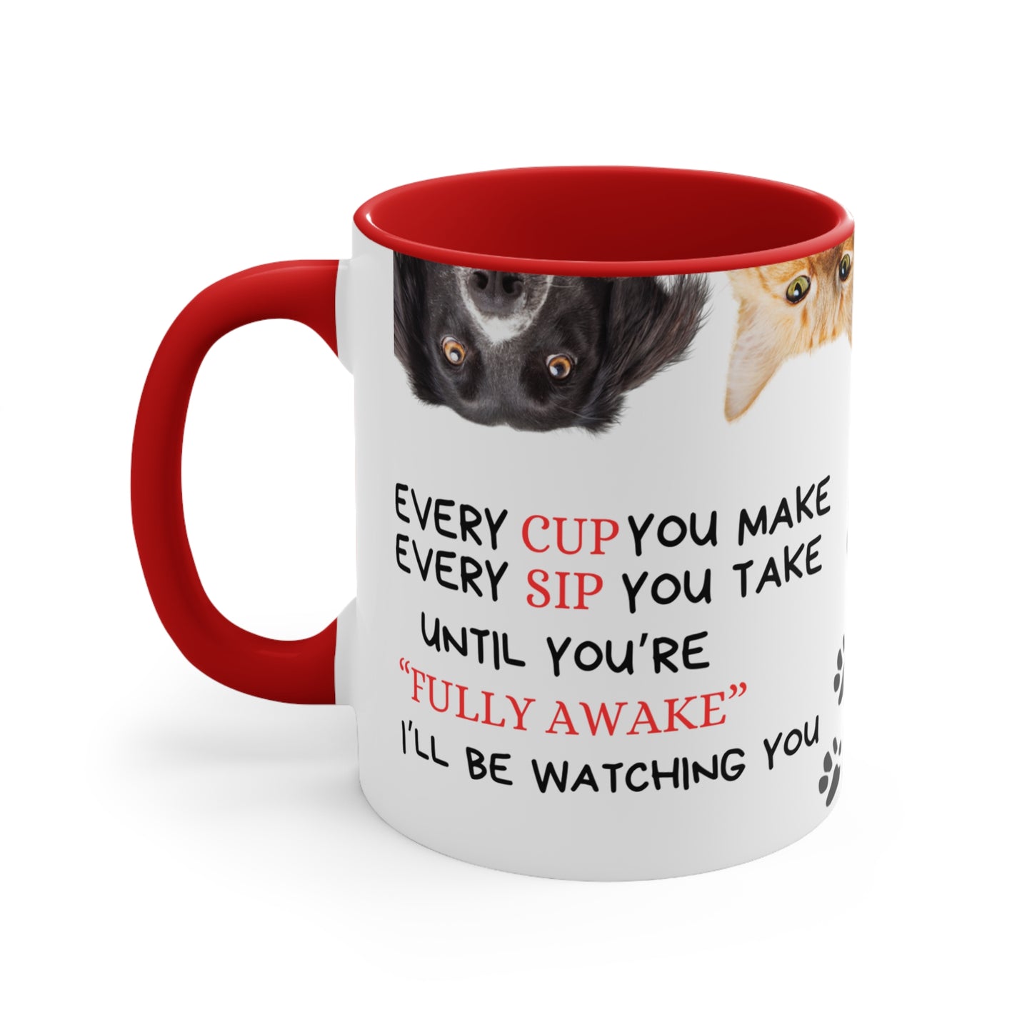 Cat & Dog Lovers 11oz Ceramic Coffee Mug Pet-Themed Kitchenware1