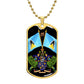 St Lucia Coat of Arms and Flag Fashionable Dog Tag4