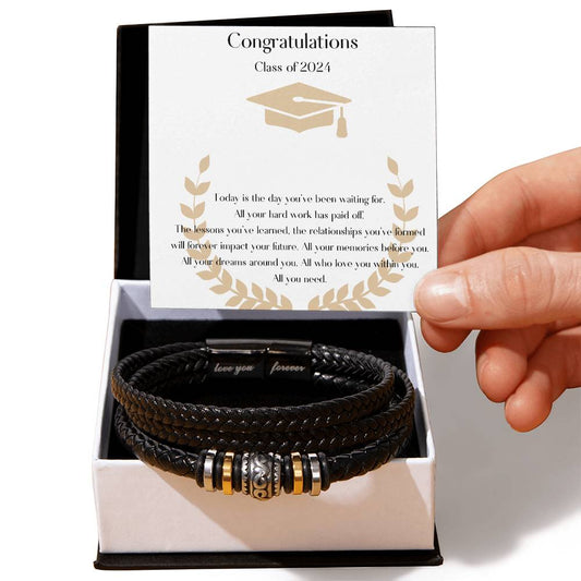 Elegant 'Love you Forever' bracelet perfect as a graduation gift6