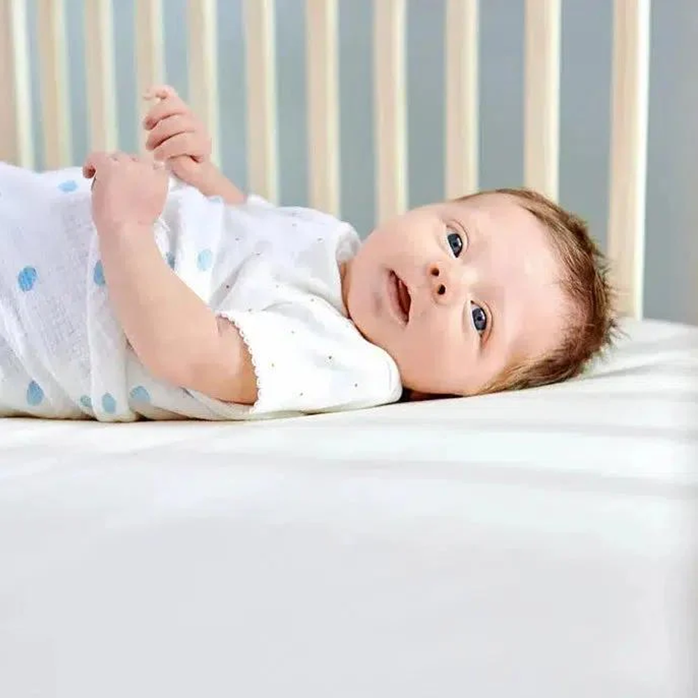 Baby Essential Crib Mattress - 100% Breathable, Washable, Dual-Layer, Non-Toxic